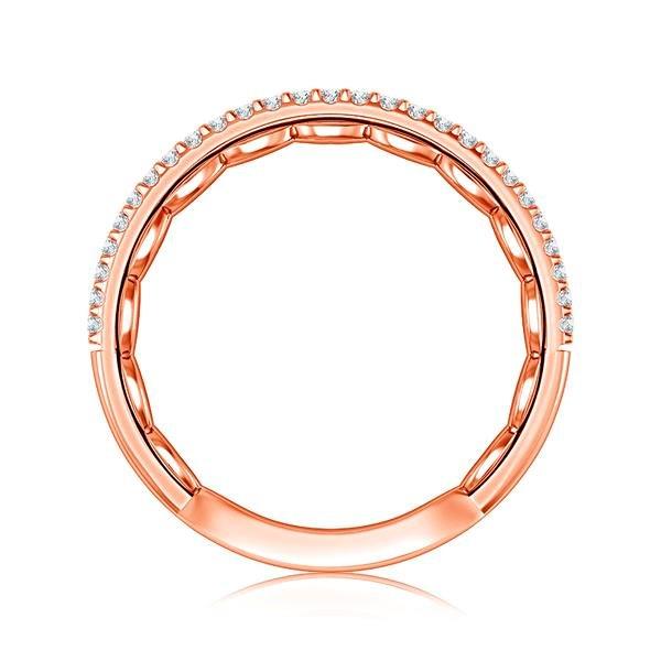 Diamond Band 0.16 ct tw Round 14k Rose Gold