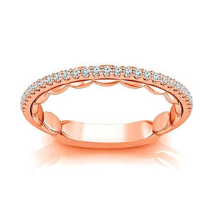 Diamond Band 0.16 ct tw Round 18k Rose Gold