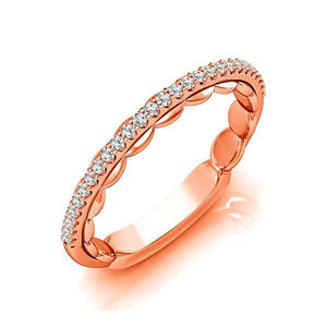Diamond Band 0.16 ct tw Round 18k Rose Gold