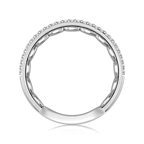 Diamond Band 0.16 ct tw Round 18k White Gold