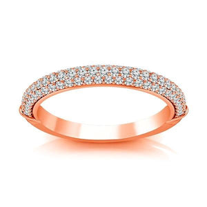 Diamond Band 0.5 ct tw Round 14k Rose Gold