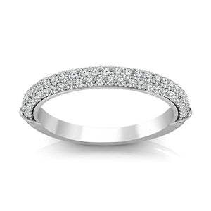 Diamond Band 0.5 ct tw Round 14k White Gold