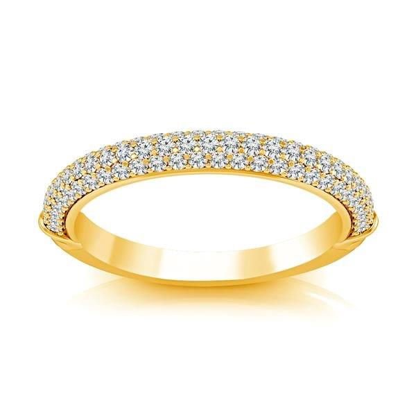 Diamond Band 0.5 ct tw Round 18k Yellow Gold