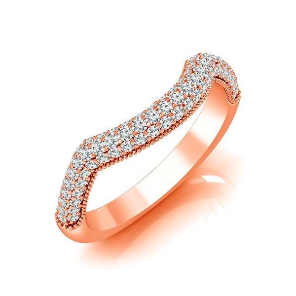 Diamond Band 0.5 ct tw Round 14k Rose Gold