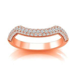 Diamond Band 0.5 ct tw Round 14k Rose Gold