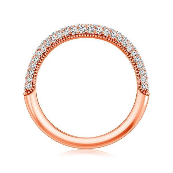 Diamond Band 0.5 ct tw Round 14k Rose Gold