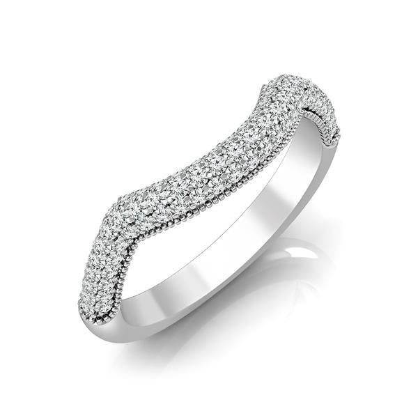Diamond Band 0.5 ct tw Round 18k White Gold