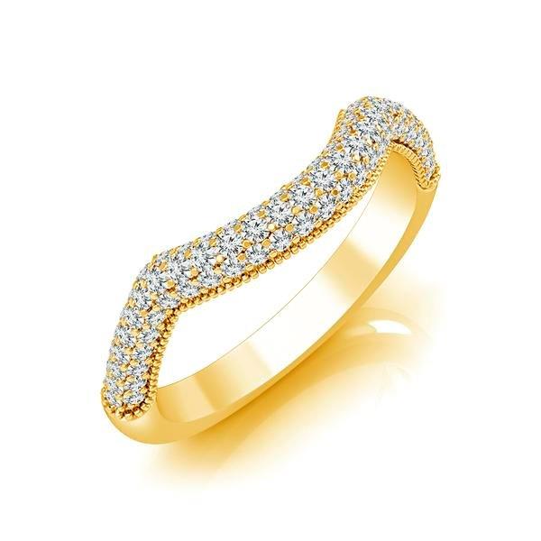 Diamond Band 0.5 ct tw Round 18k Yellow Gold