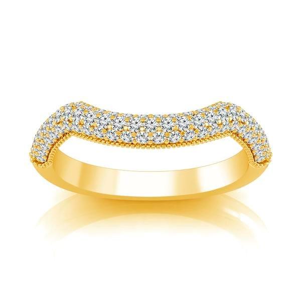 Diamond Band 0.5 ct tw Round 18k Yellow Gold