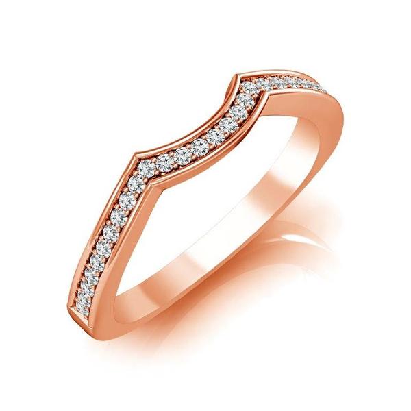 Diamond Band 0.13 ct tw Round 14k Rose Gold