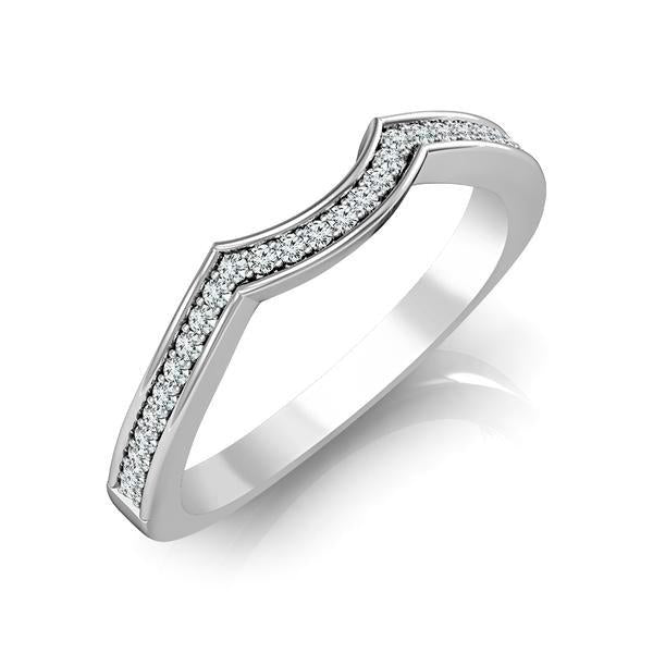 Diamond Band 0.13 ct tw Round 18k White Gold