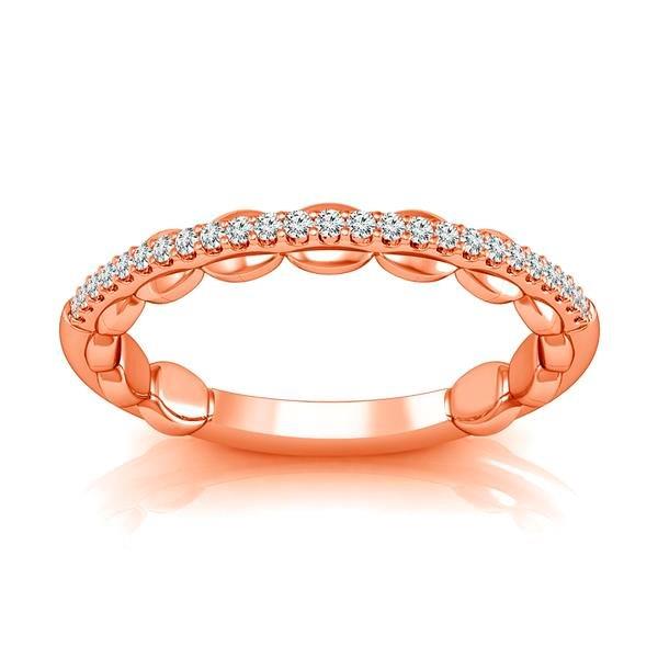 Diamond Band 0.13 ct tw Round 14k Rose Gold