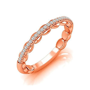 Diamond Band 0.13 ct tw Round 14k Rose Gold