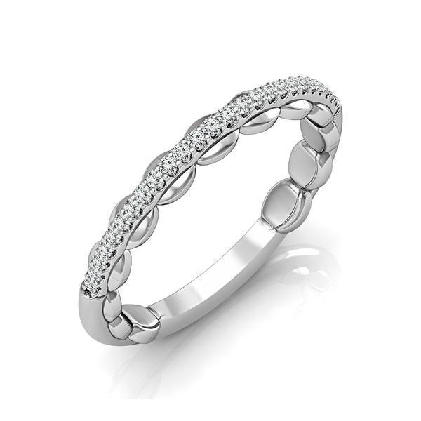 Diamond Band 0.13 ct tw Round 18k White Gold