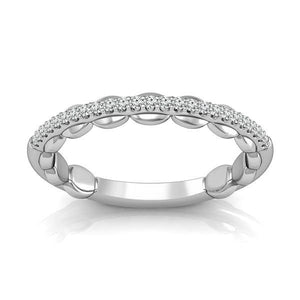 Diamond Band 0.13 ct tw Round 18k White Gold