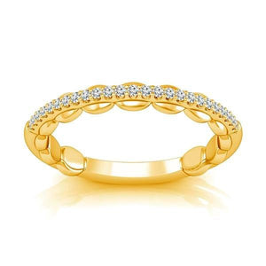 Diamond Band 0.13 ct tw Round 14k Yellow Gold