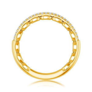 Diamond Band 0.13 ct tw Round 18k Yellow Gold