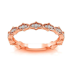 Diamond Band 0.1 ct tw Round 14k Rose Gold