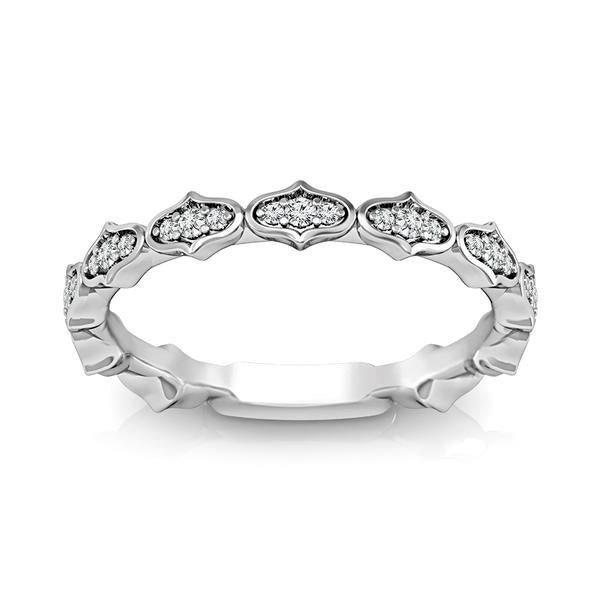 Diamond Band 0.1 ct tw Round 14k White Gold