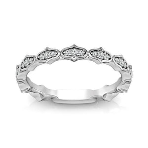 Diamond Band 0.1 ct tw Round 14k White Gold