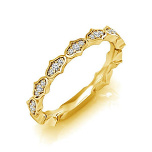 Diamond Band 0.1 ct tw Round 18k White Gold