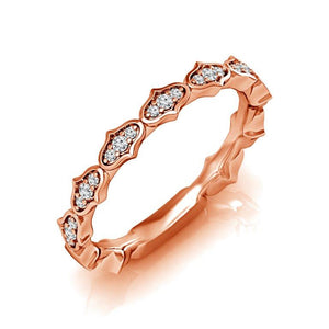 Diamond Band 0.1 ct tw Round 18k White Gold
