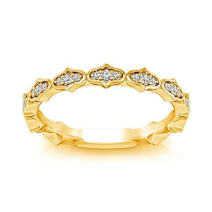 Diamond Band 0.1 ct tw Round 14k Yellow Gold