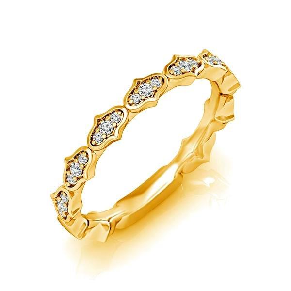 Diamond Band 0.1 ct tw Round 18k Yellow Gold