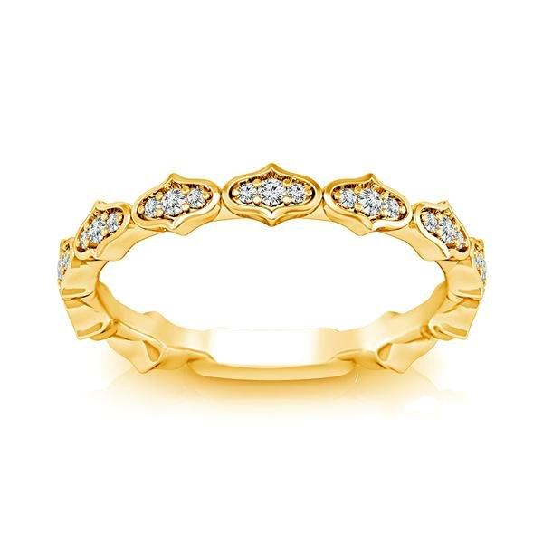 Diamond Band 0.1 ct tw Round 18k Yellow Gold