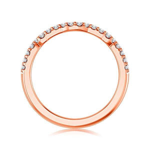 Diamond Band 0.2 ct tw Round 14k Rose Gold