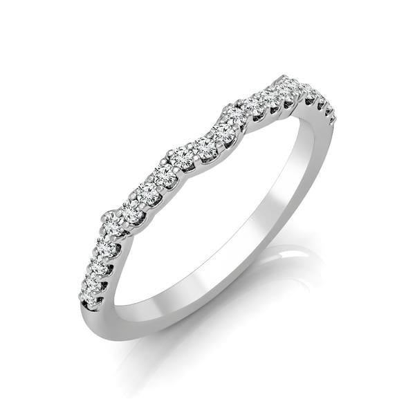 Diamond Band 0.2 ct tw Round 14k White Gold