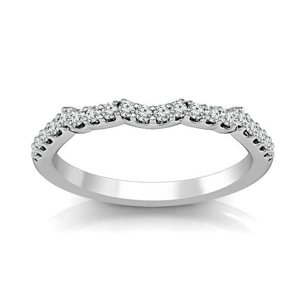 Diamond Band 0.2 ct tw Round 18k White Gold