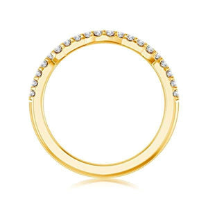 Diamond Band 0.2 ct tw Round 18k Yellow Gold