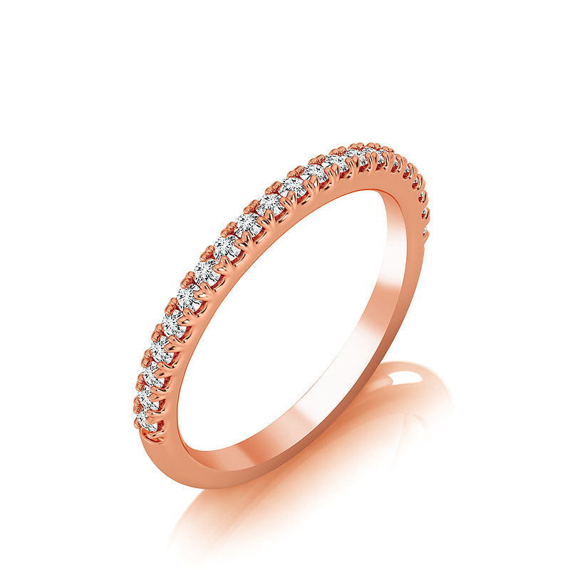 Diamond Band 0.25 ct tw Round 14k Rose Gold