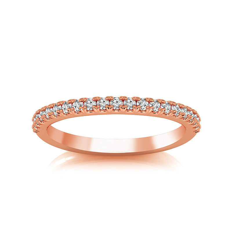 Diamond Band 0.25 ct tw Round 14k Rose Gold