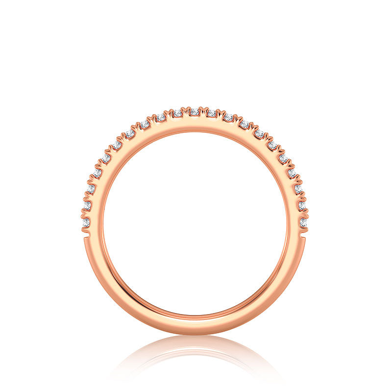 Diamond Band 0.25 ct tw Round 14k Rose Gold
