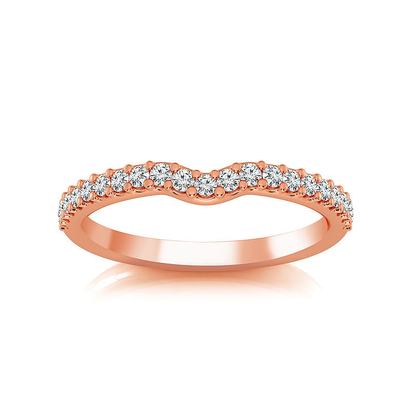 Diamond Band 0.25 ct tw Round 14k Rose Gold