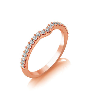 Diamond Band 0.25 ct tw Round 14k Rose Gold