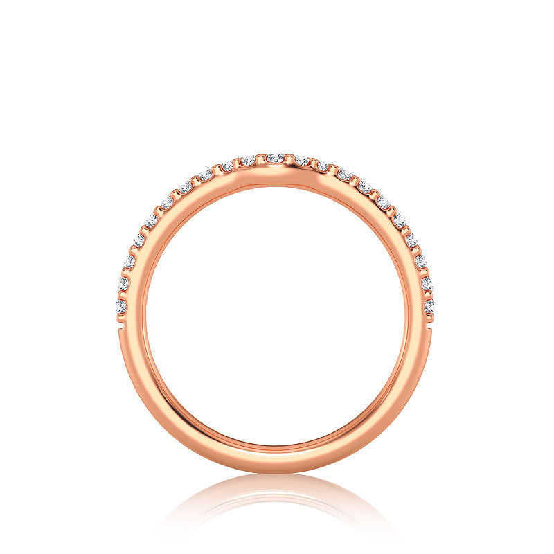 Diamond Band 0.25 ct tw Round 18k Rose Gold