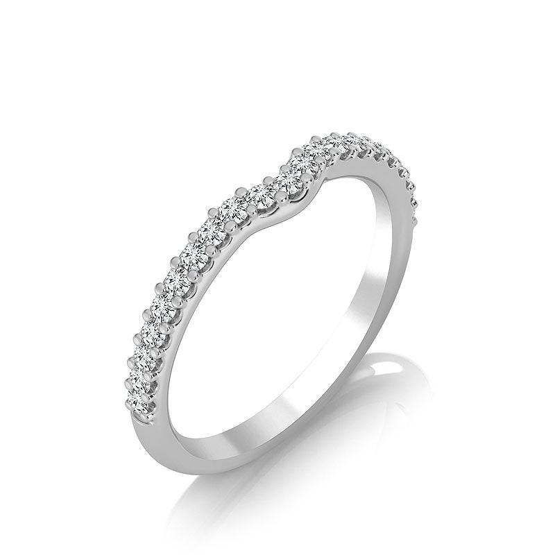 Diamond Band 0.25 ct tw Round 18k White Gold