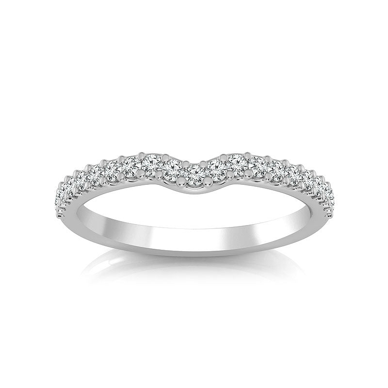 Diamond Band 0.25 ct tw Round 18k White Gold