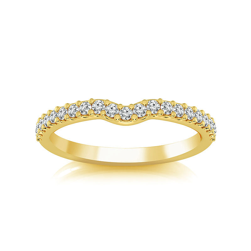 Diamond Band 0.25 ct tw Round 18k Yellow Gold