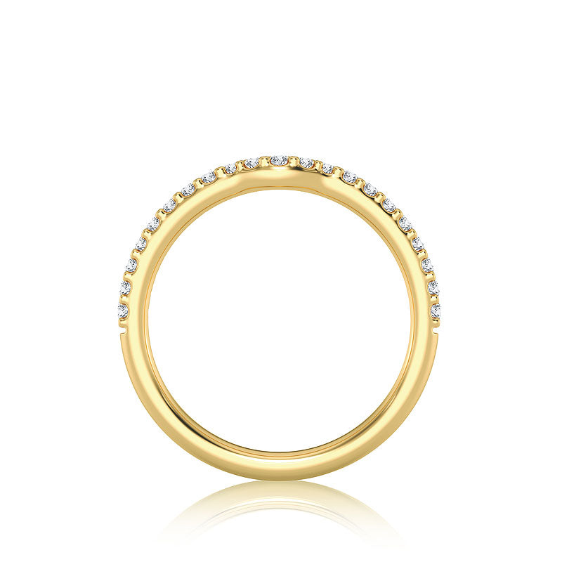 Diamond Band 0.25 ct tw Round 18k Yellow Gold