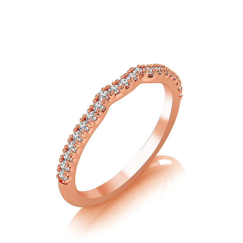 Diamond Band 0.20 ct tw Round 18k Rose Gold
