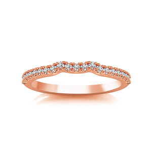 Diamond Band 0.20 ct tw Round 18k Rose Gold