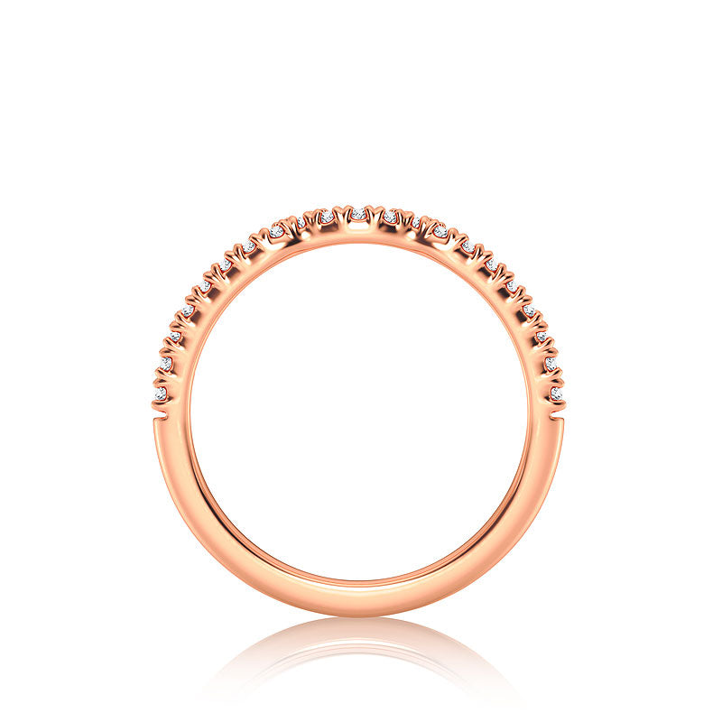 Diamond Band 0.20 ct tw Round 18k Rose Gold