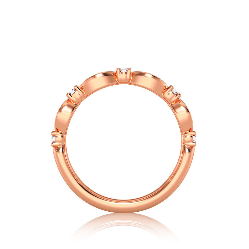 Diamond Band 0.20 ct tw Round 14k Rose Gold