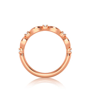 Diamond Band 0.20 ct tw Round 14k Rose Gold