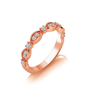 Diamond Band 0.20 ct tw Round 14k Rose Gold