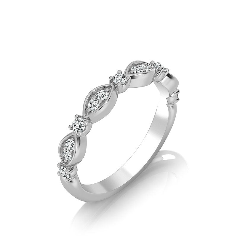 Diamond Band 0.20 ct tw Round 18k White Gold